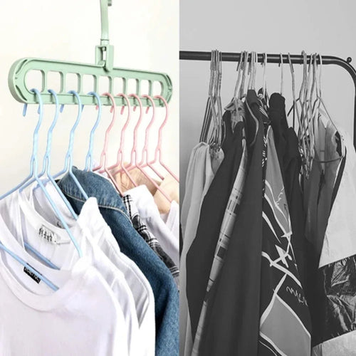 5pcs 9-hole Clothes Hanger