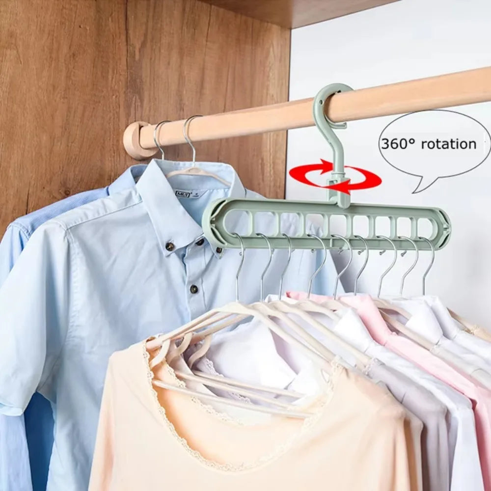 5pcs 9-hole Clothes Hanger