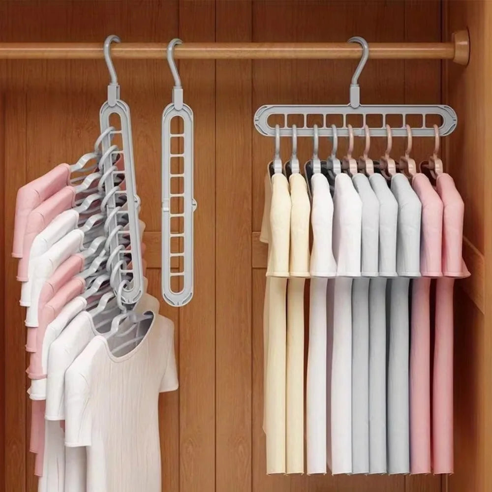 5pcs 9-hole Clothes Hanger